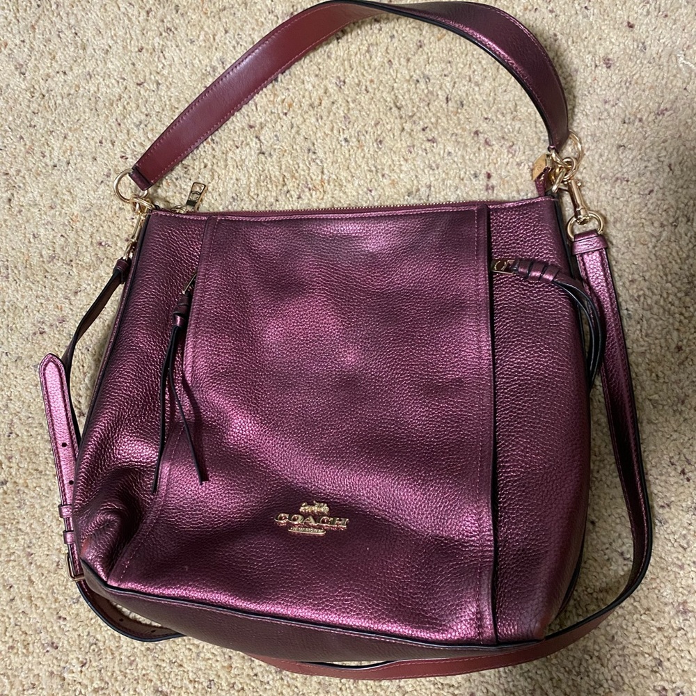 Coach metallic handbag